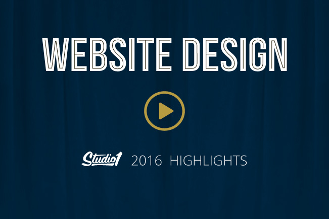 Studio1 Design 2016 Website Highlignts Preview