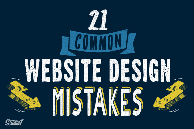 Studio1Design BLOG 21 Common Website Design Mistakes