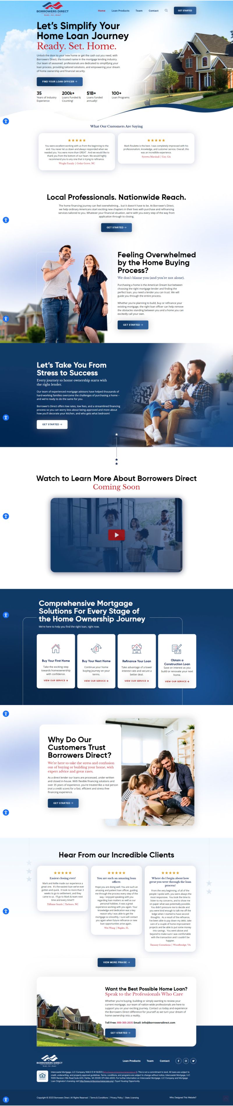 Borrowers Direct | Website Design by Studio1